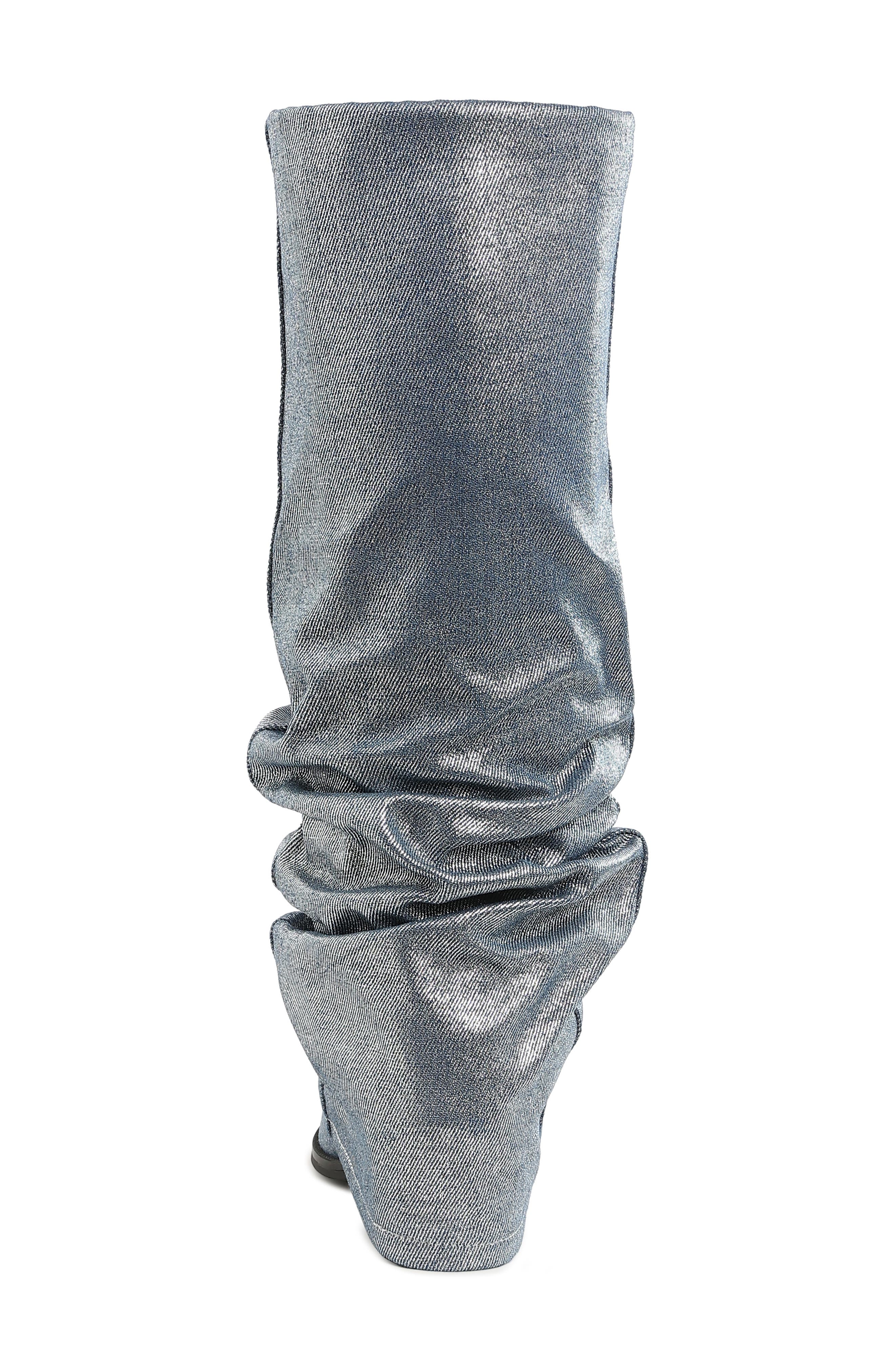 Capella Ruched Boot, Alternate, color, BLUE