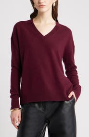 Nordstrom V-Neck Cashmere Sweater