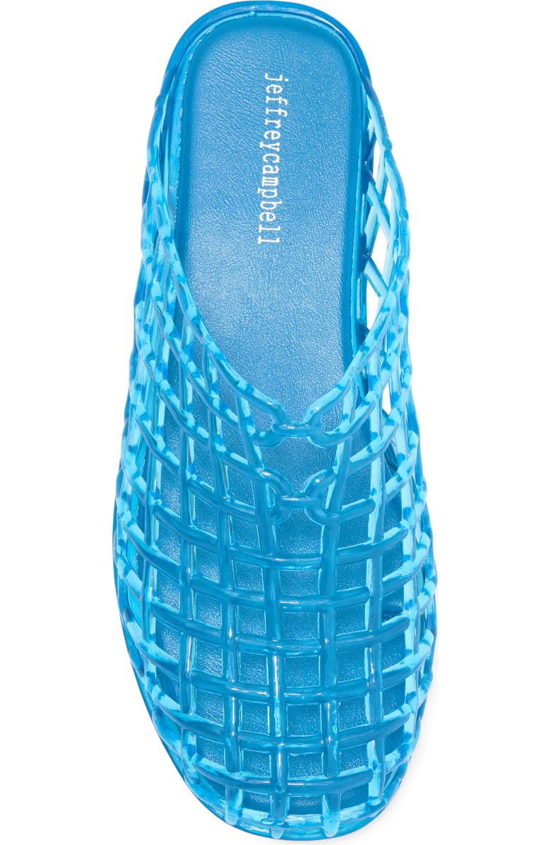 Jeffrey Campbell Sea Glass Jelly Mule, Alternate, color, Blue
