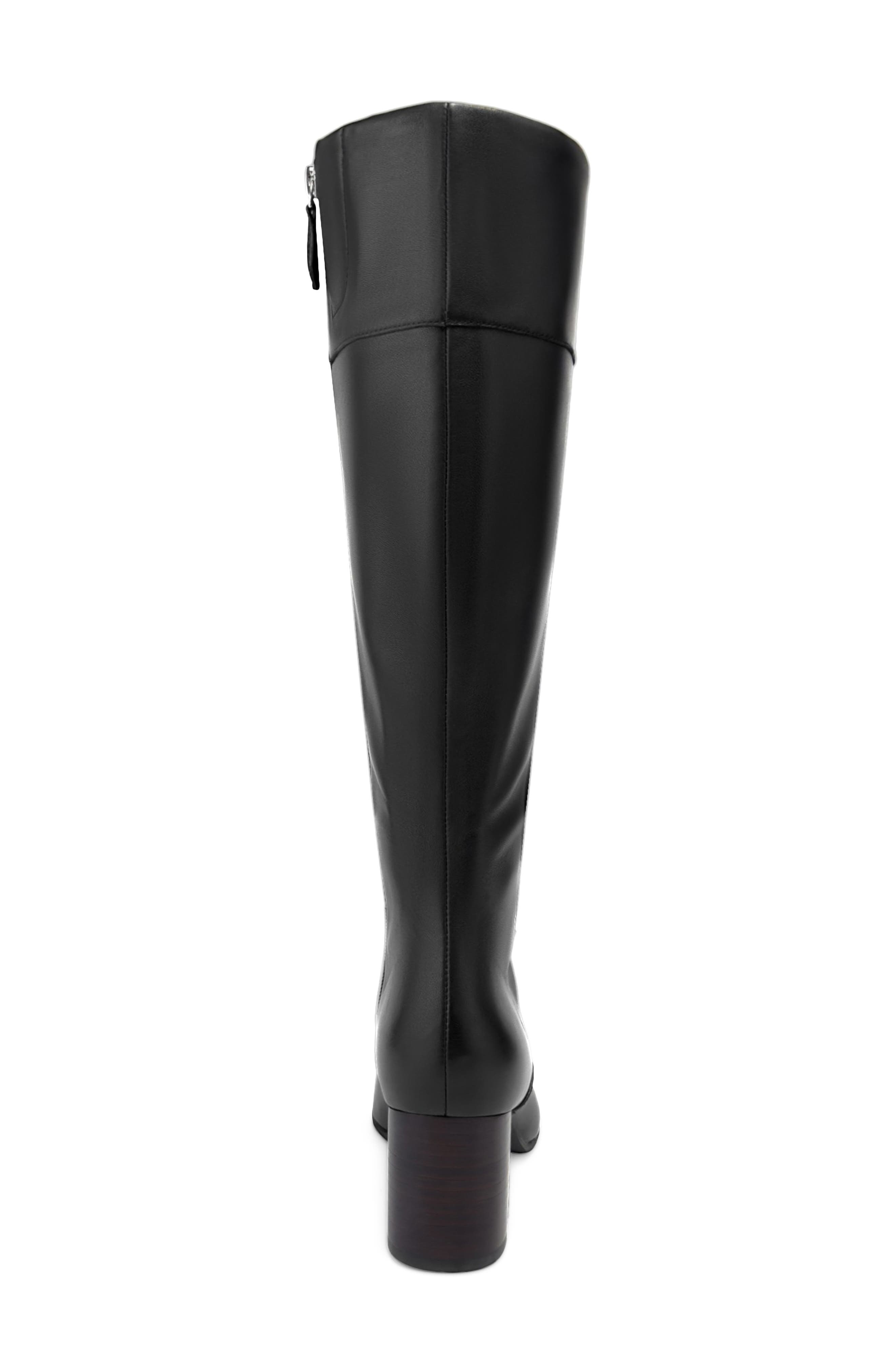 Aerosoles Minerva Knee High Boot, Alternate, color, Black Leather