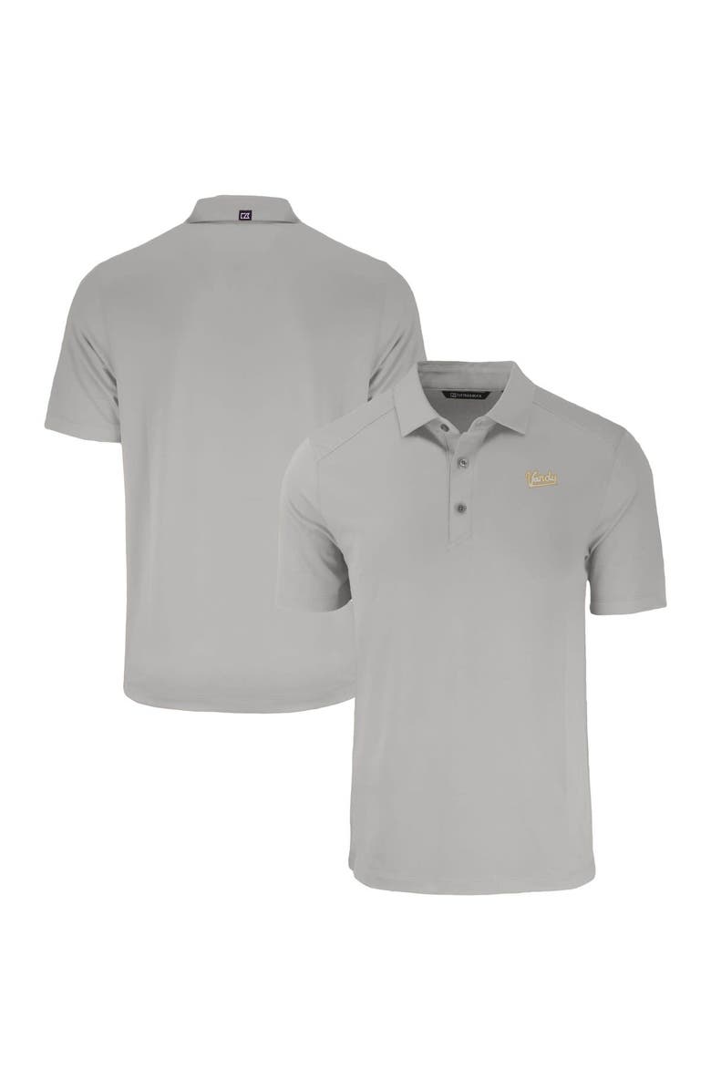 Cutter & Buck Men's Cutter & Buck  Gray Vanderbilt Commodores Vault Forge Eco Stretch Recycled Polo, Main, color, 