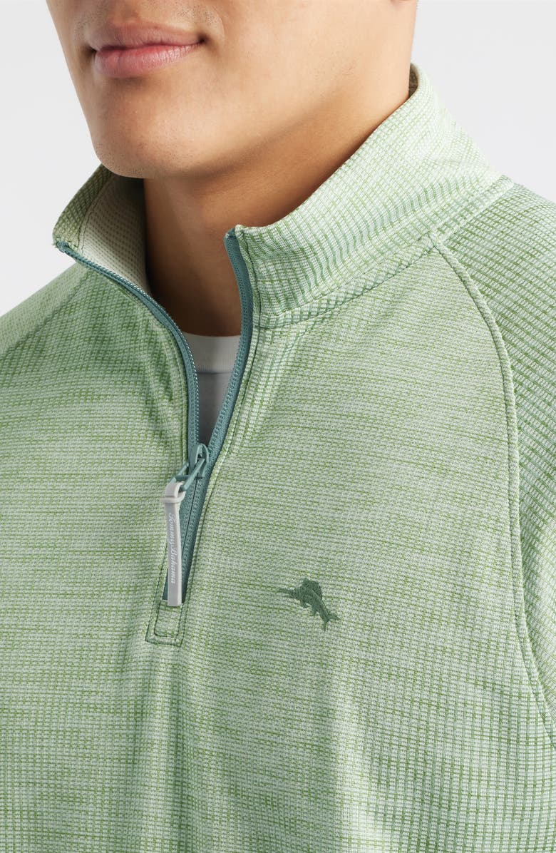 Tommy Bahama Palm Pro IslandZone<sup>®</sup> Performance Half Zip Pullover, Alternate, color, Tropical Fern