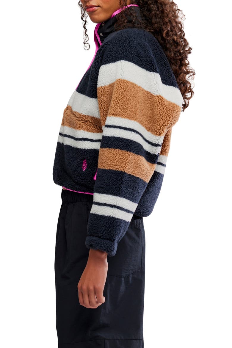 FP Movement Rocky Ridge Fleece Pullover, Alternate, color, BLACK NUTMEG FUCSHIA