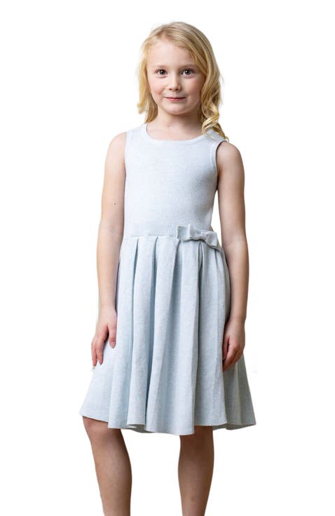 Girls' Organic Pleated Sweater Dress, Toddler