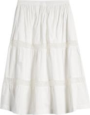 Mistress Rocks Lace Trim Tiered Skirt