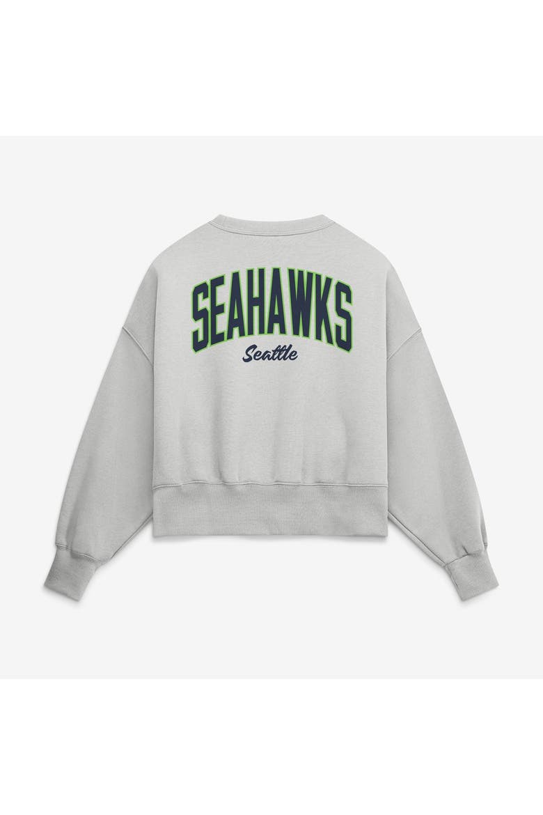 Women's Nike  Gray Seattle Seahawks Oversized Primetime Phoenix Fleece Sweatshirt, Alternate, color, Gray