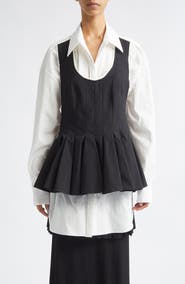 ASHLYN Mae Cotton Blend Tie Back Shirt
