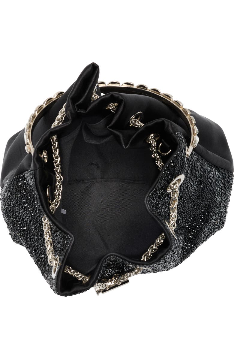 ALESSIA BIANCHI Rhinestone Embellished Bucket Bag Clutch, Alternate, color,