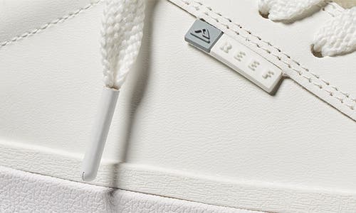 Reef Lay Day Dawn Sneaker In White Leather