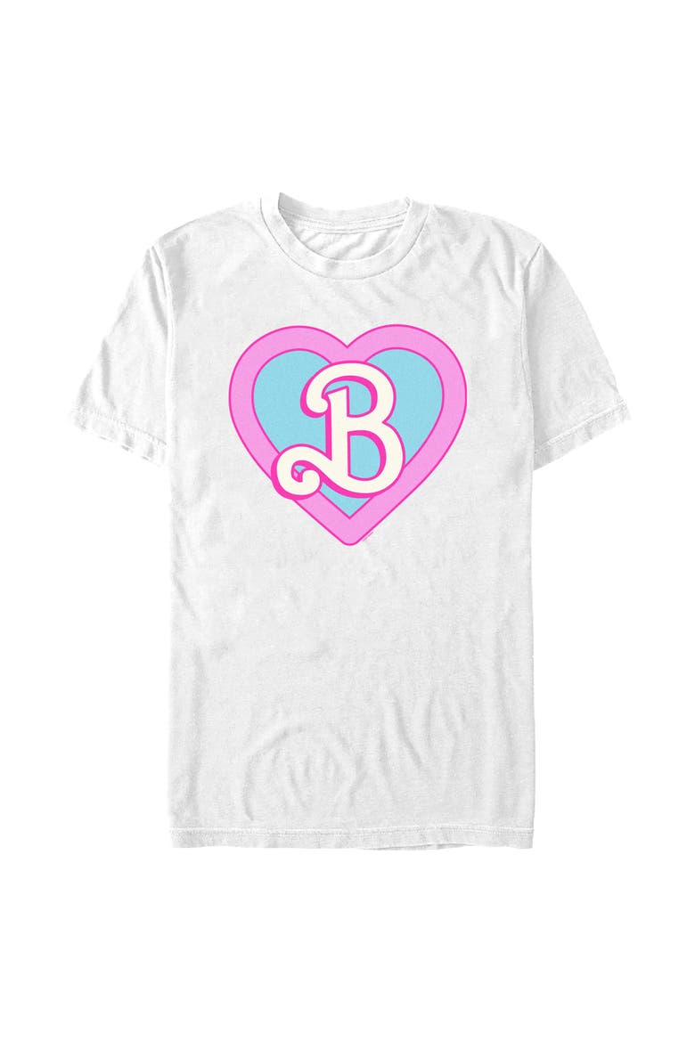 Men's B Is For Heart Logo T-Shirt, Main, color, White