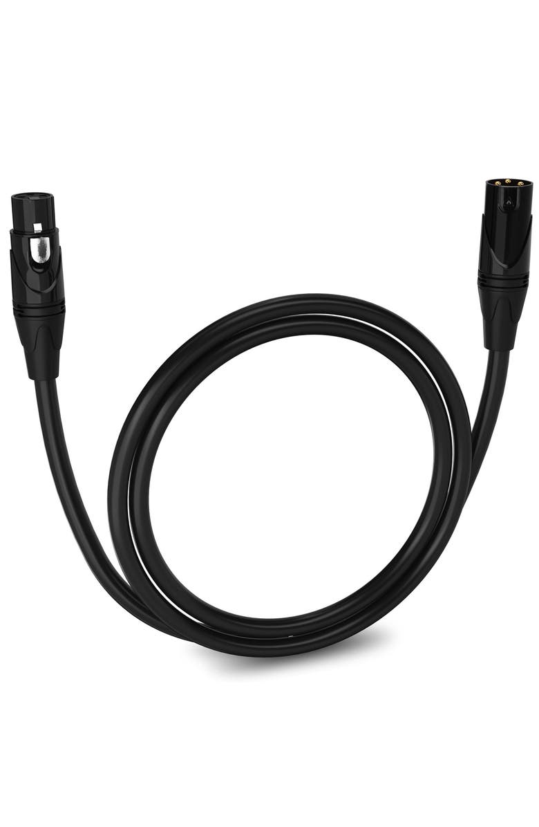Lyxpro 3 ft Balanced XLR Cable, Male to Female, 3 Pin Microphone Cable, Main, color, Black