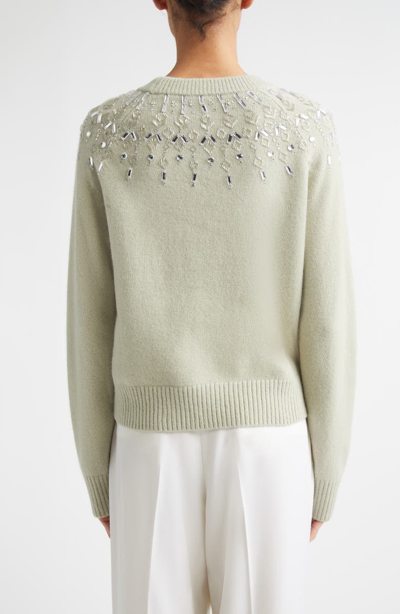 Altuzarra Harold Embellished Virgin Wool Sweater, Alternate, color, Desert Sage