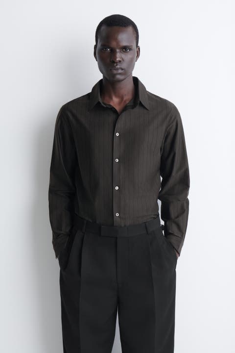 Striped Cotton-Jersey Shirt