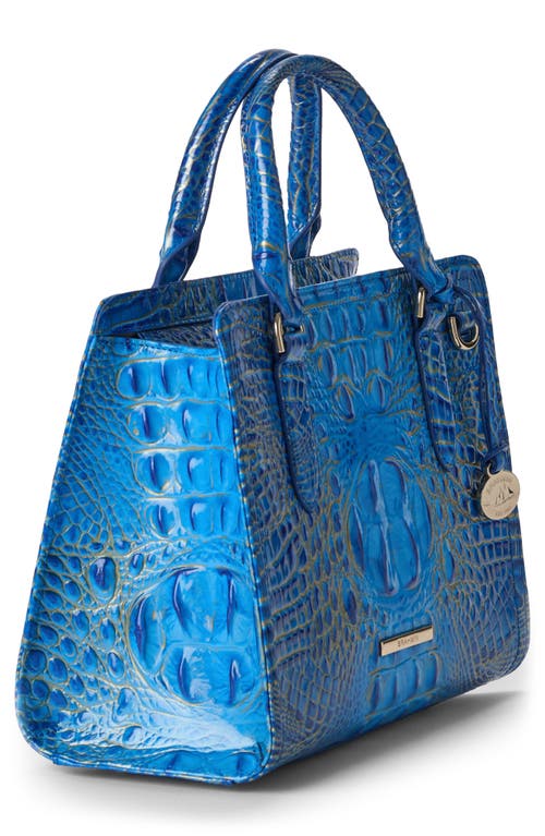 Brahmin Cami Croc Embossed Leather Satchel