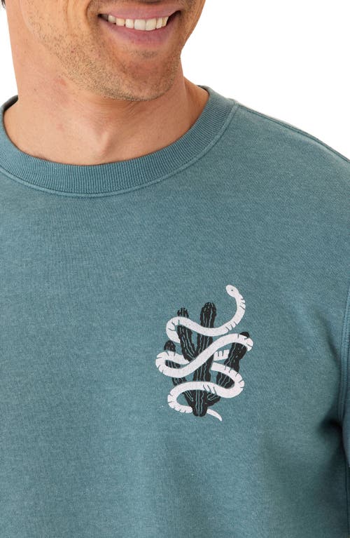THREADS 4 THOUGHT THREADS 4 THOUGHT DESERT SNAKE MINERAL WASH CREWNECK SWEATSHIRT