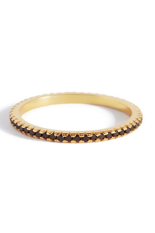 Mint & Lily Black Diamond Eternity Stacking Ring