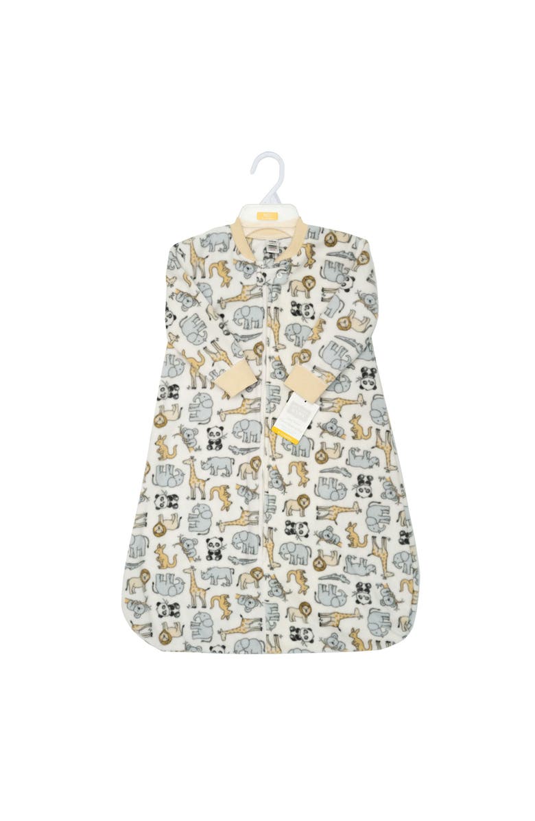 Hudson Baby Fleece Long Sleeve Sleeping Bag, Alternate, color, Kangaroo Neutral