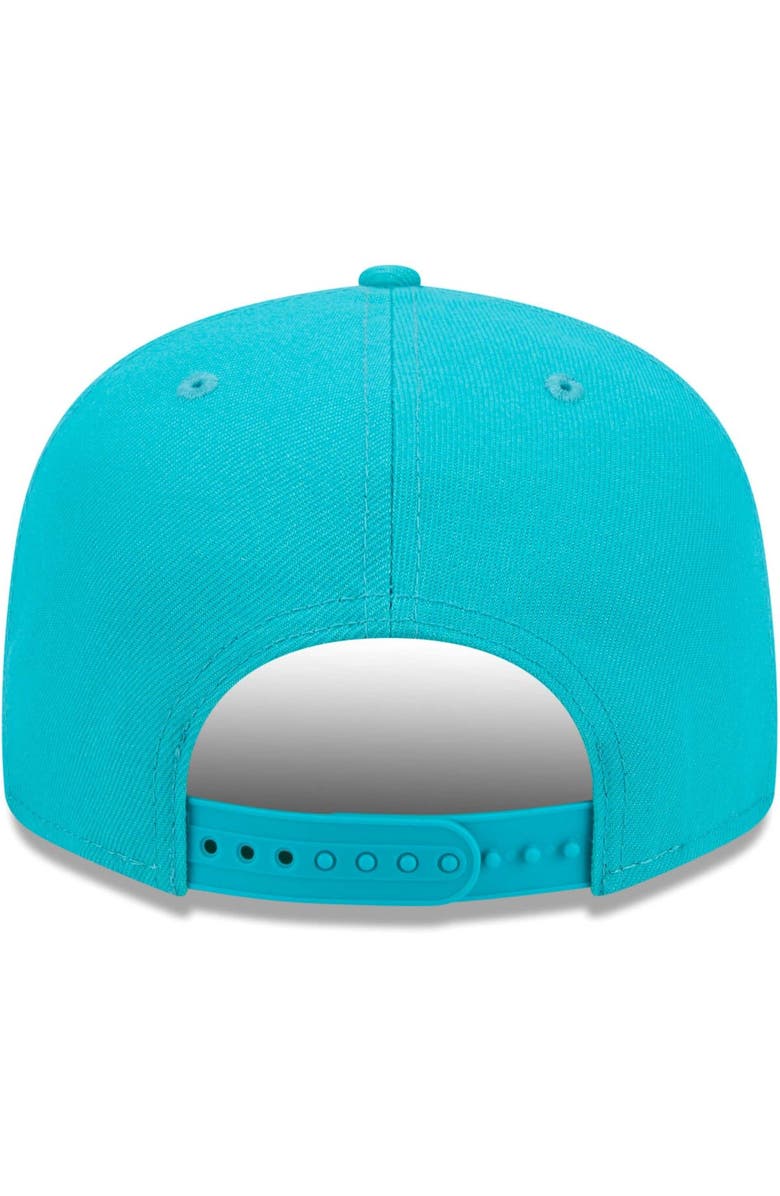 New Era Men's New Era Aqua Miami Dolphins Independent 9FIFTY Snapback Hat, Alternate, color, Aqua