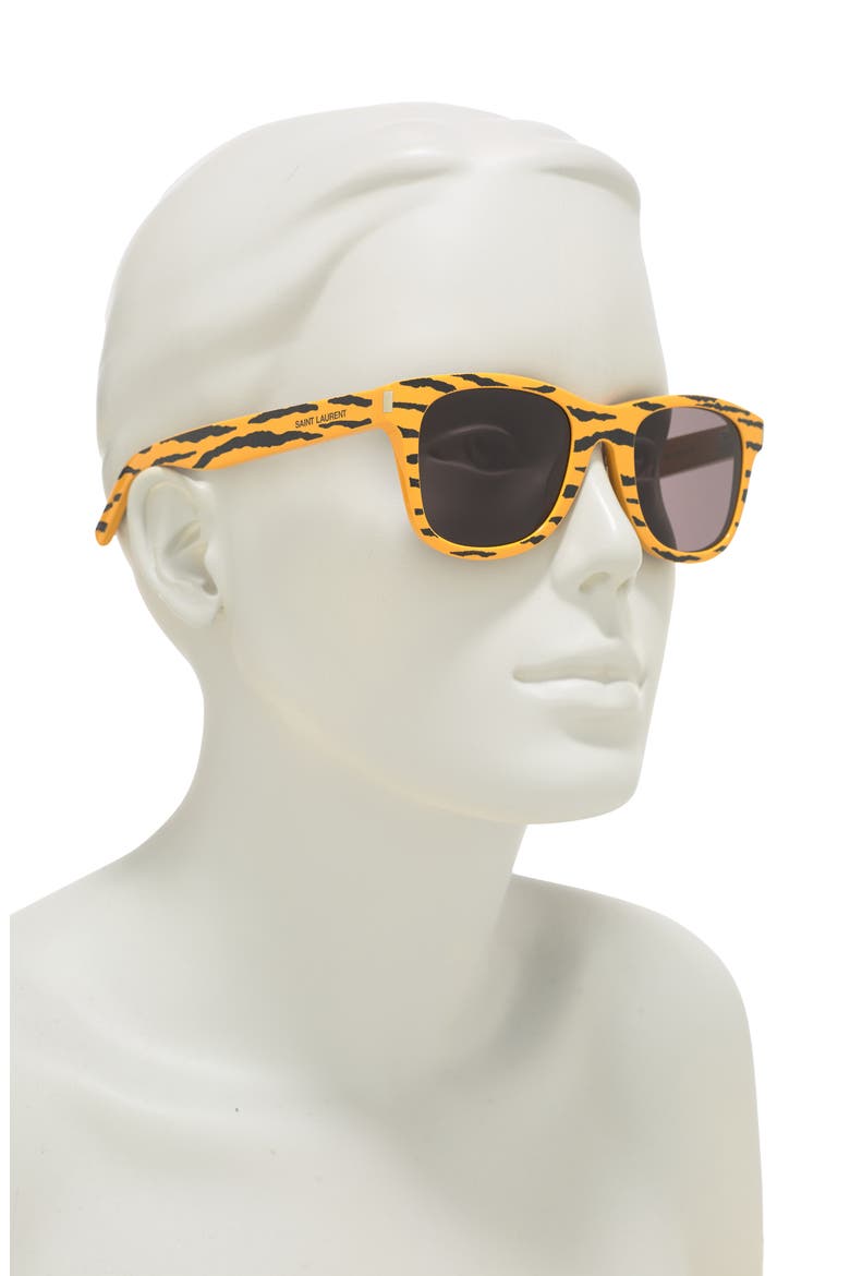 50mm Square Sunglasses, Alternate, color, YELLOW BLACK