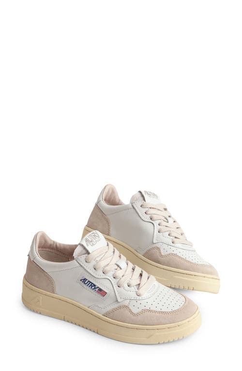 Autry Medalist Low-top Sneakers With Goat Leather In White