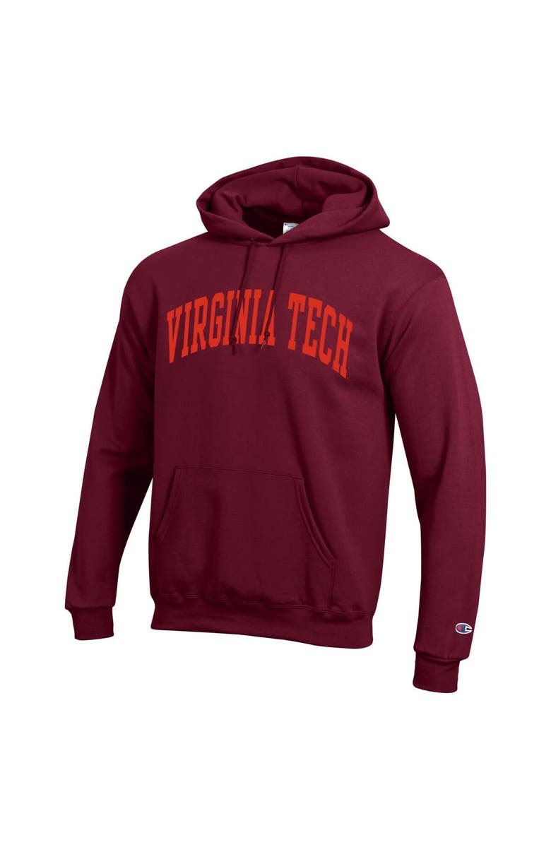 Champion Men's Champion  Maroon Virginia Tech Hokies Basic Arch Fleece Pullover Hoodie, Alternate, color, Maroon