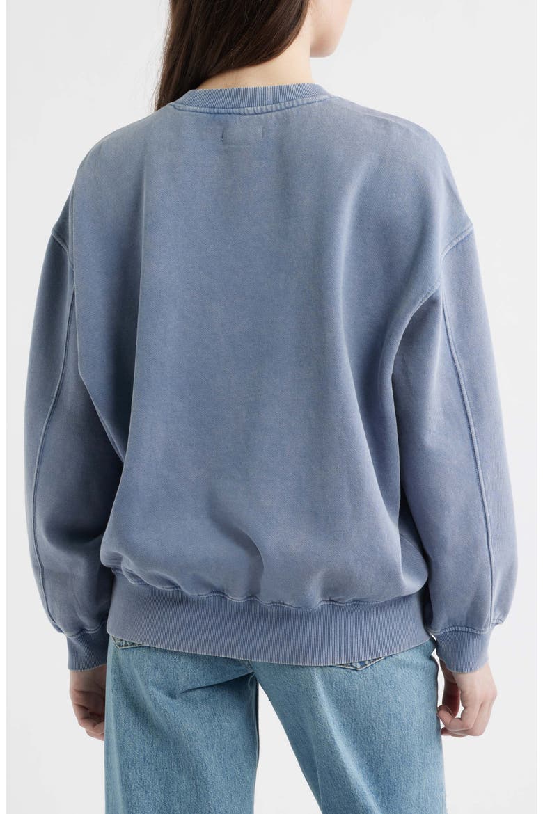Kendal Saltwashed Fleece Sweatshirt, Alternate, color, STONE BLUE