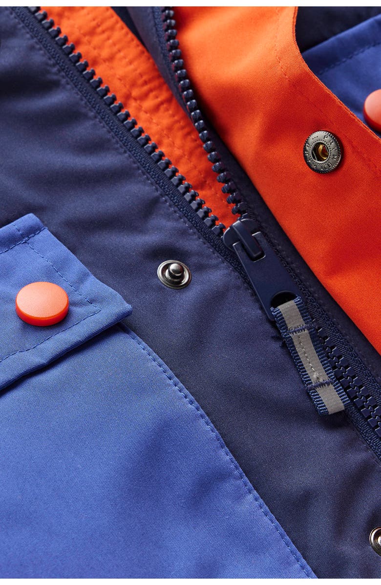 Mini Boden Kids' Waterproof Fisherman's Hooded Raincoat, Alternate, color, Colourblock