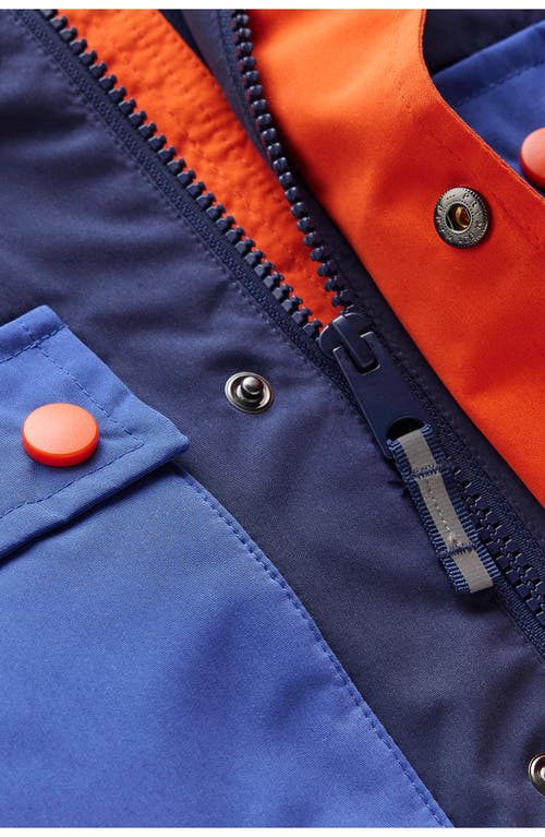 Mini Boden Kids' Waterproof Fisherman's Hooded Raincoat In Multi