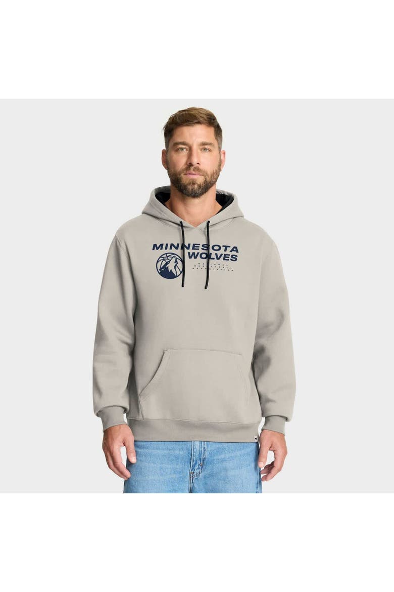 Men's Fanatics Off White Minnesota Timberwolves Crossover Collection Blocked Shot Premium Pullover Hoodie, Main, color, Cream