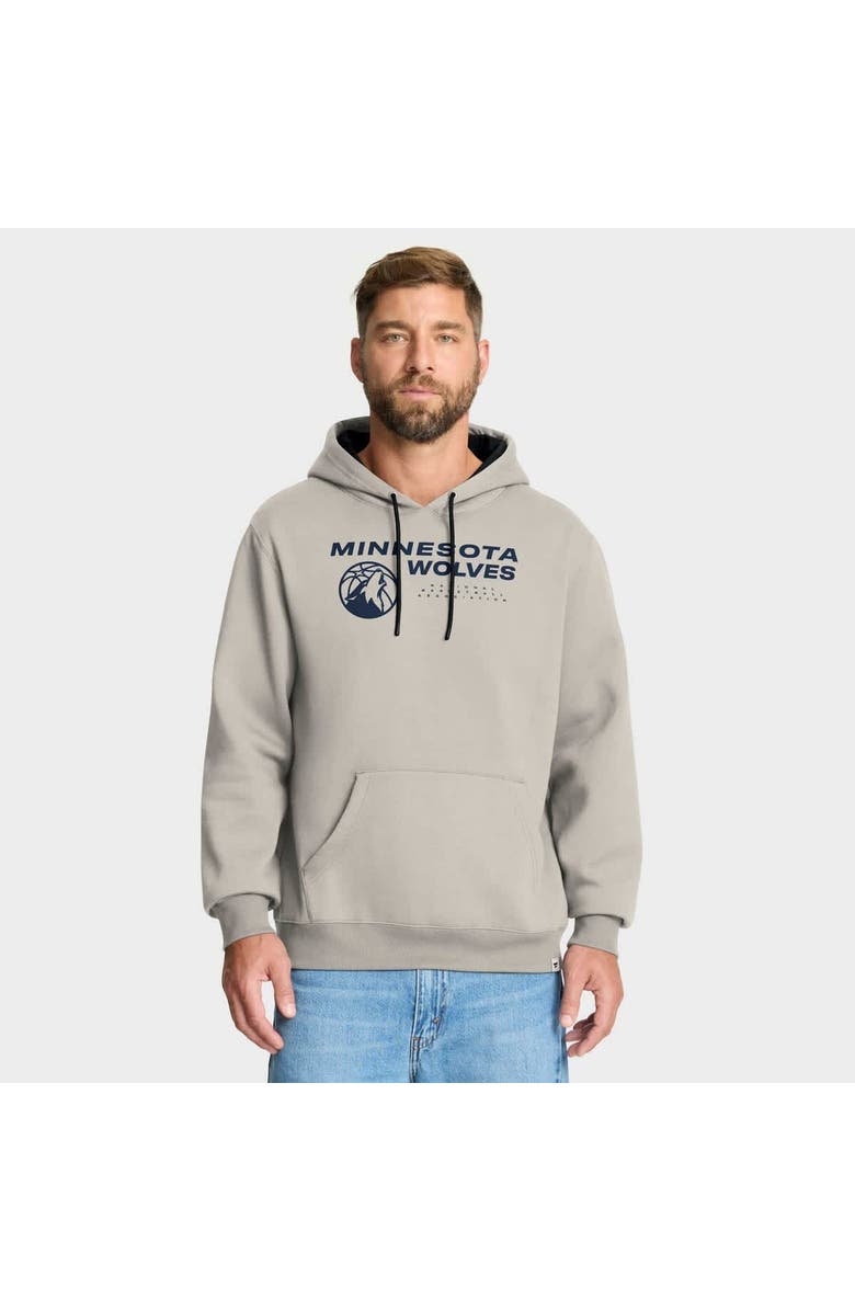 FANATICS Men's Fanatics Off White Minnesota Timberwolves Crossover Collection Blocked Shot Premium Pullover Hoodie, Main, color, Cream