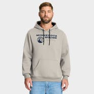 FANATICS Men's Fanatics Off White Minnesota Timberwolves Crossover Collection Blocked Shot Premium Pullover Hoodie