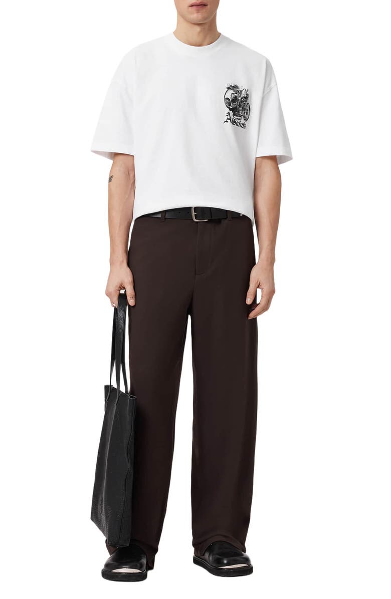 AllSaints Panhead Graphic T-Shirt, Alternate, color, Optic White