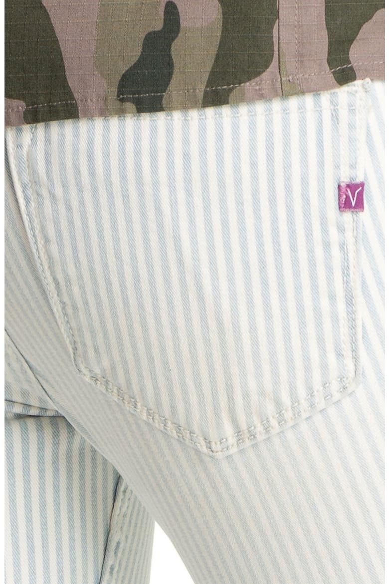 Stripe Skinny Jeans, Alternate, color, BLUE/ WHITE