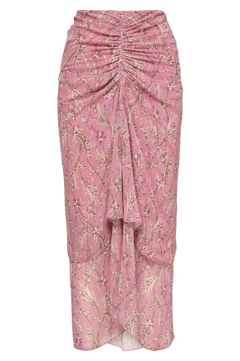 Sira Metallic Thread Midi Skirt, Alternate, color, ORCHID HAZE MULTI