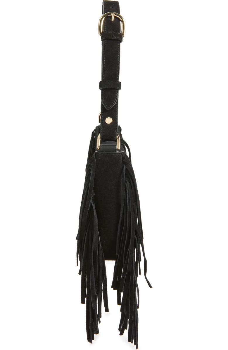 Strathberry x Cinq à Sept Multrees Fringe Suede Hobo Bag, Alternate, color,