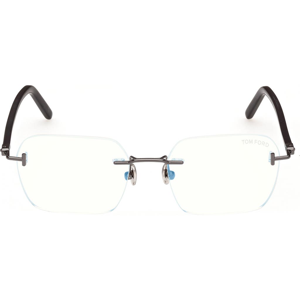 Tom Ford 54mm Rectangular Blue Light Blocking Optical Glasses