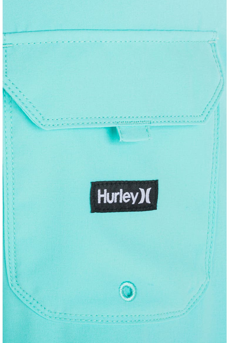 One & Only Solid Volley Swim Trunks, Alternate, color, AURA GREEN
