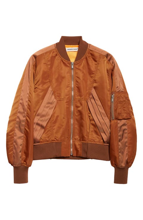 Satin Blouson Bomber Jacket