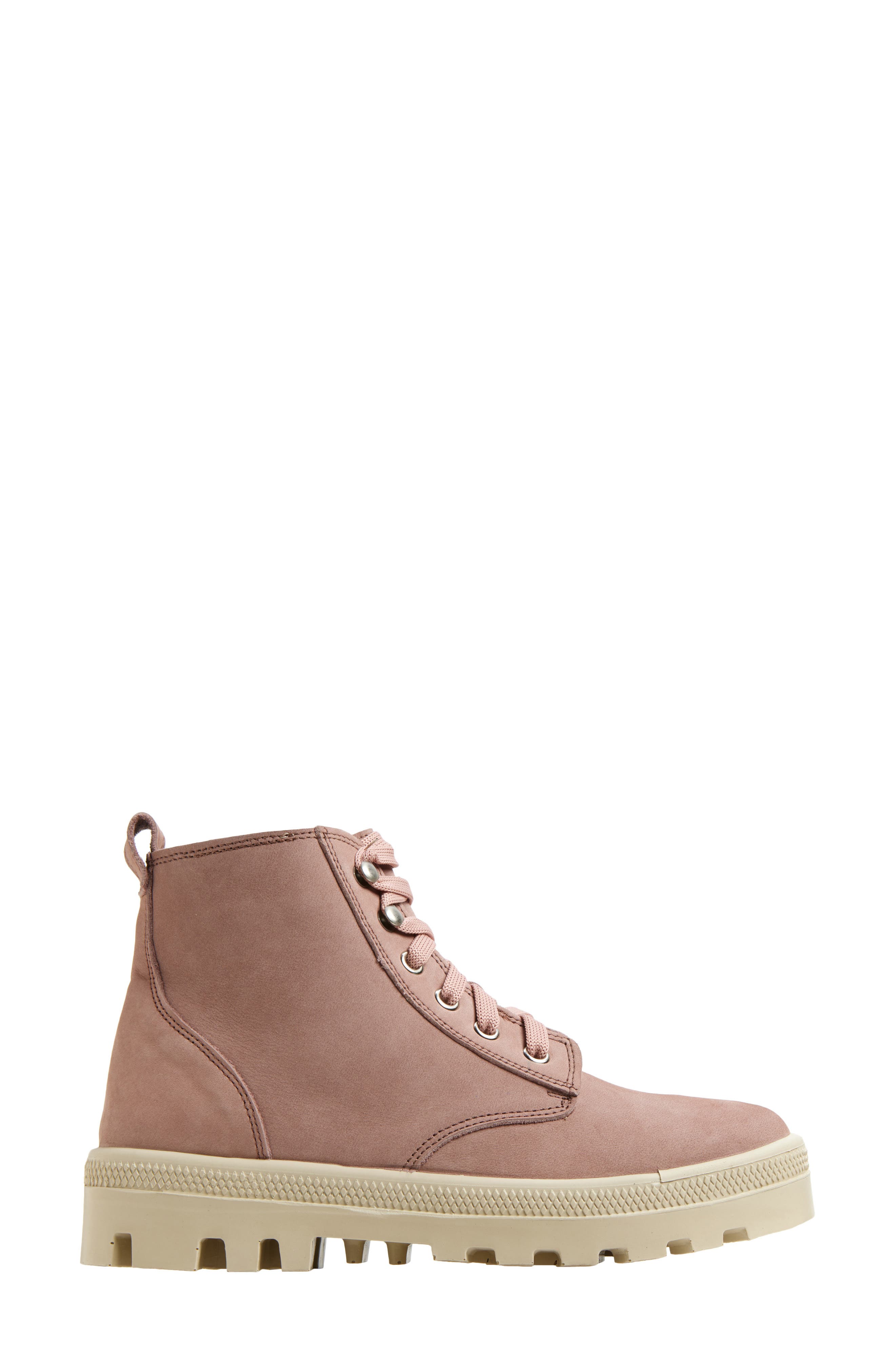 Naot Canoe Lug Boot, Alternate, color, Mauve Nubuck