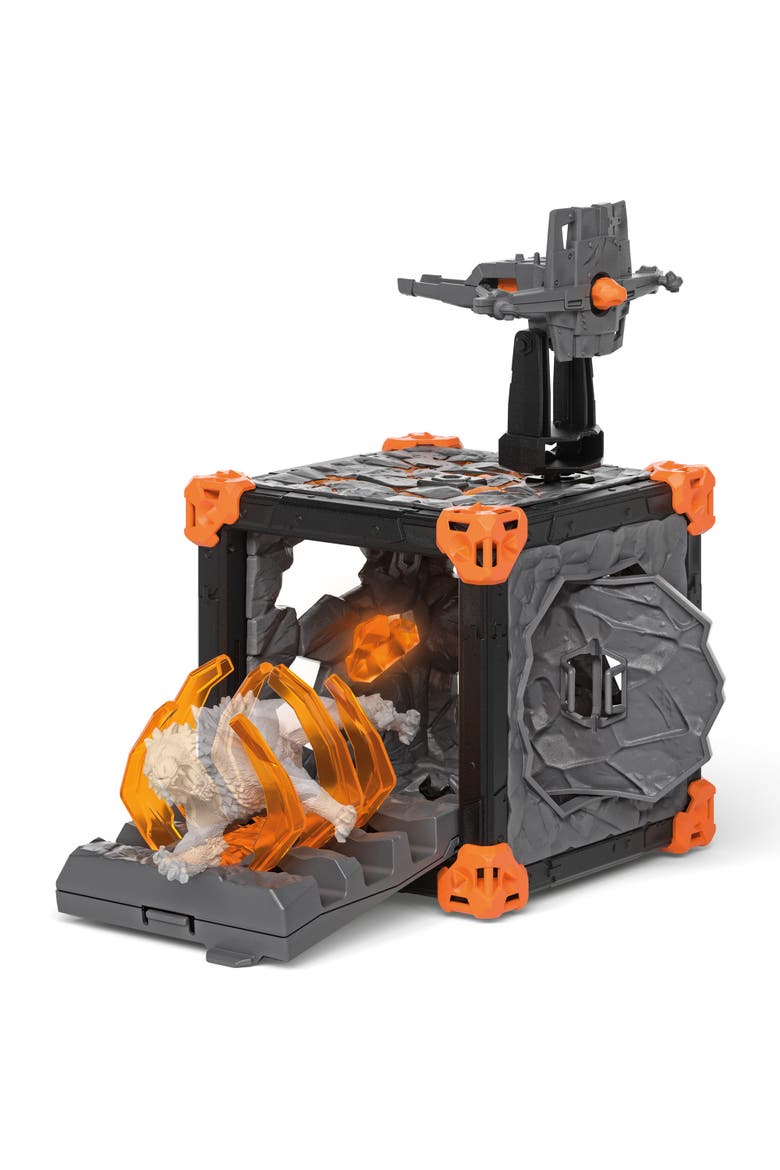 Eldrador Creatures, BattleCave Lava Bear, 31 Piece Combat Toy Playset, Alternate, color, Multicolored