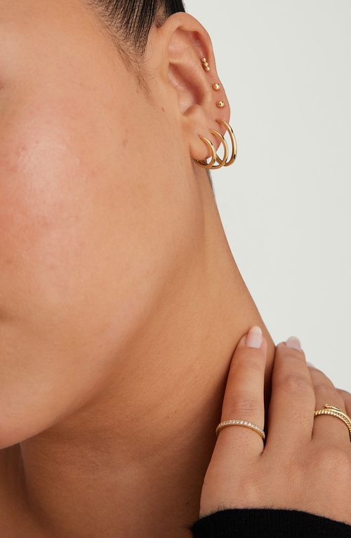 Mejuri Easy Huggie Hoop Earrings In Gold