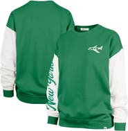 '47 Women's '47 Green New York Jets Double Header Rise Andie Pullover Sweatshirt
