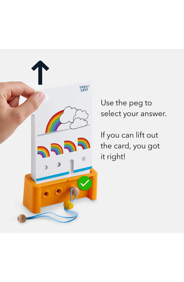 HABA Logic! CASE Starter Set 6+- Brain Teaser Puzzles and Car Games, A Single Player Handheld Game to Develop Critical Thinking for Kids, Alternate, color, Green Multi