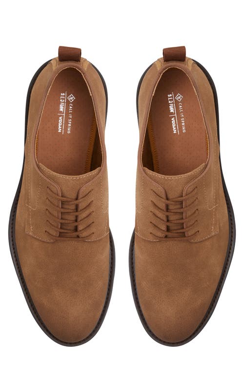 Call It Spring Men's Crusoe Synthetic Lace-up Derby Shoe In Other Brown