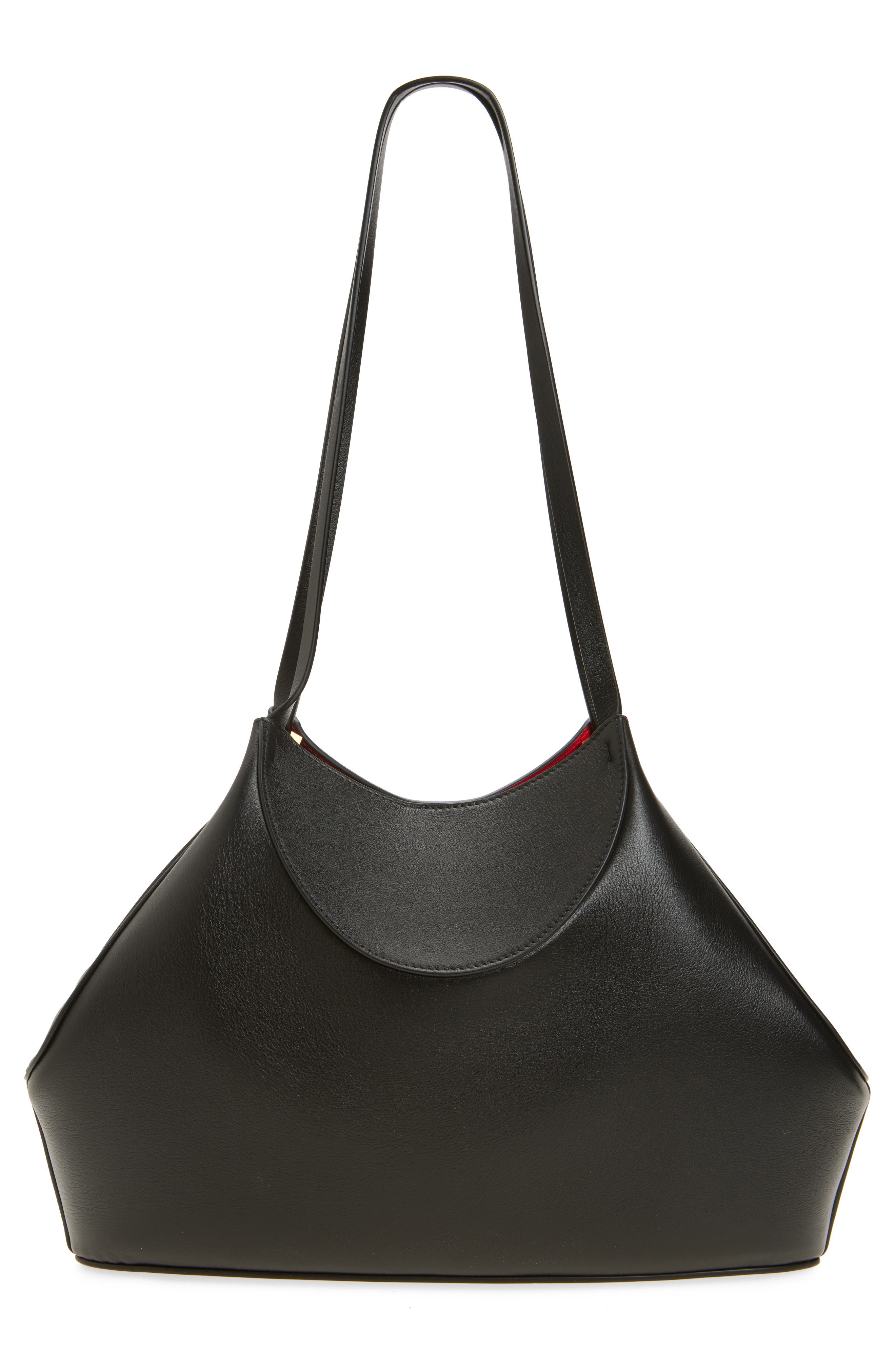 Givenchy Small Facet Leather Tote, Alternate, color, 001-Black