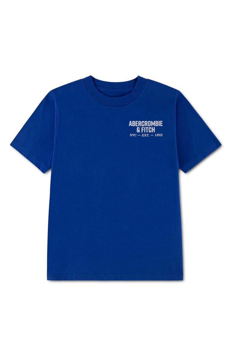 abercrombie kids Kids' NYC Est 1892 Logo Graphic T-Shirt, Main, color, Mazarine Blue