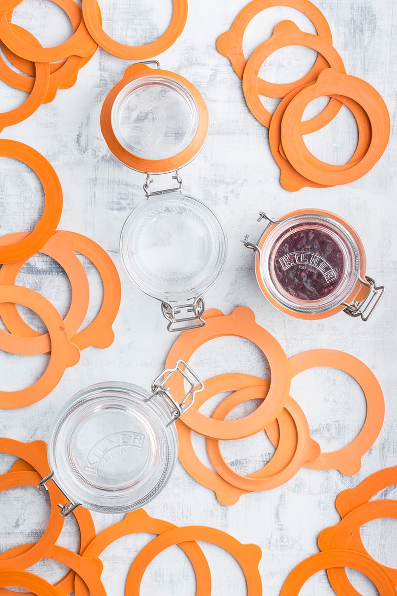 Rubber Seals for 12, 17, 34, 51, 68 Ounce Clip Top Jars, Set of 6, Alternate, color, Clear
