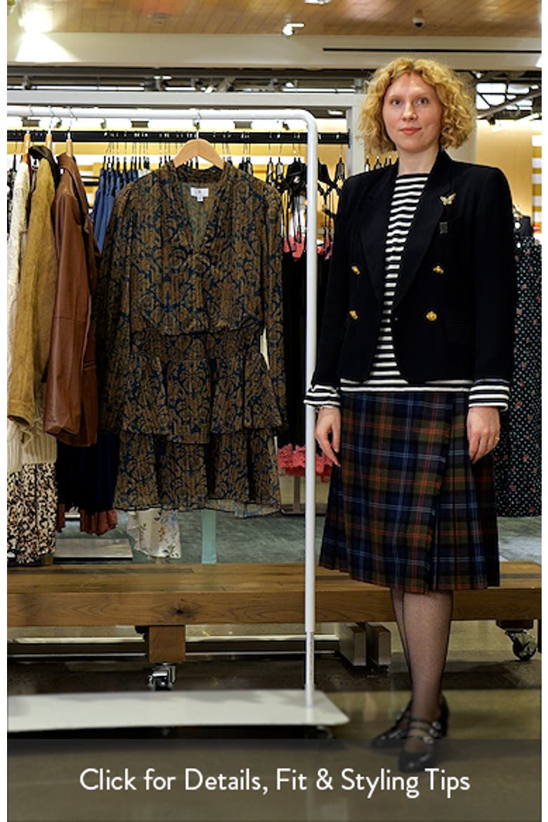 Printed Long Sleeve Chiffon Minidress video