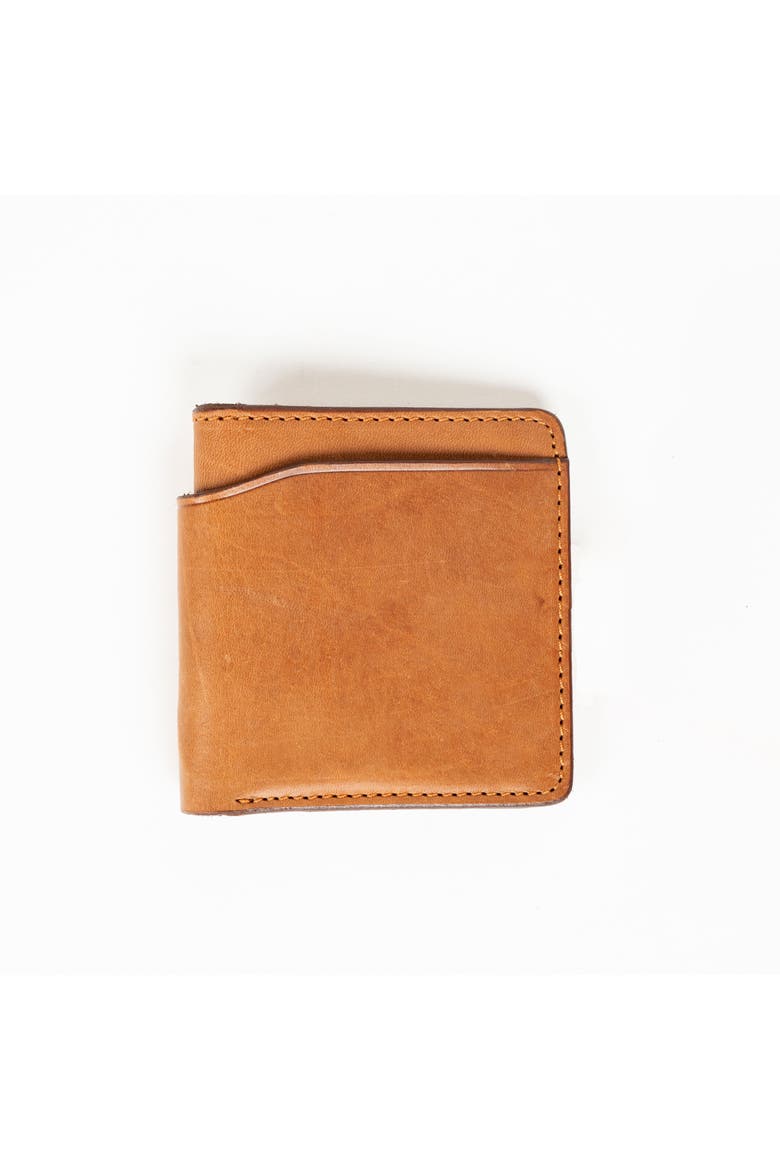 Leather Foldable Wallet, Alternate, color, Honey