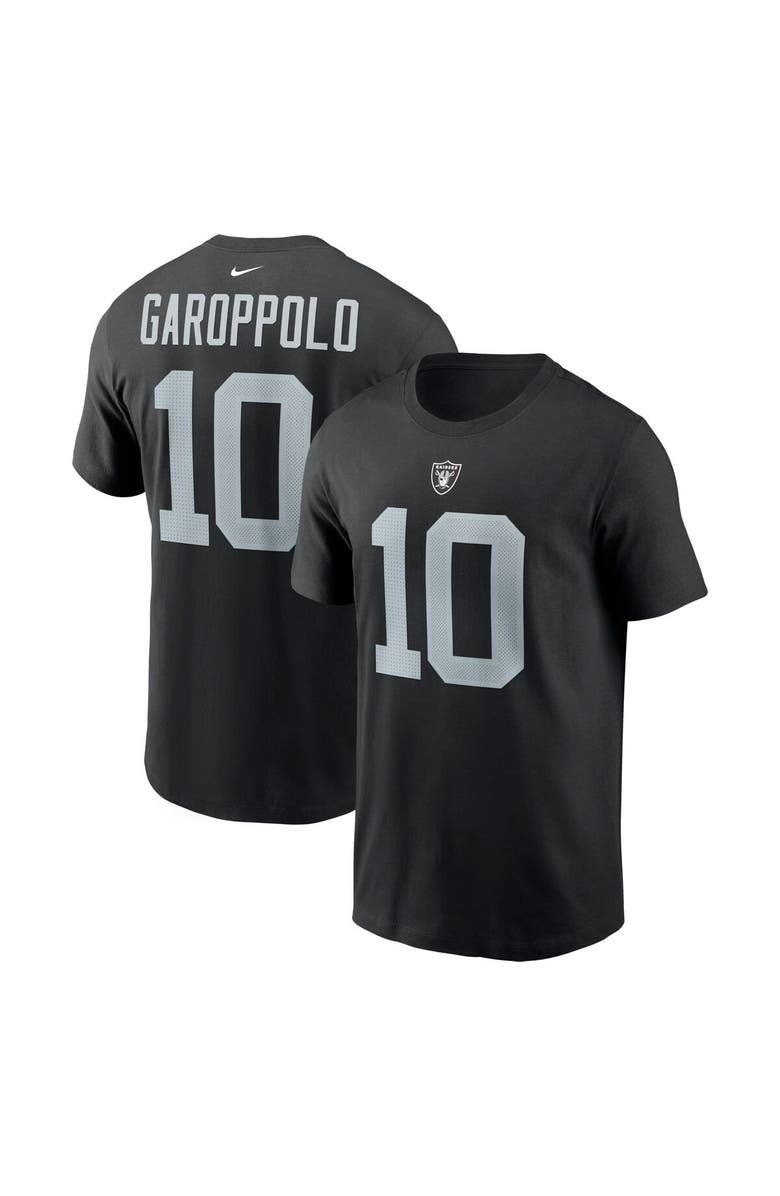 Nike Men's Nike Jimmy Garoppolo Black Las Vegas Raiders Player Name & Number T-Shirt, Main, color, 
